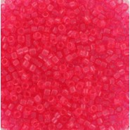 Miyuki delica Perlen 11/0 - Transparant dyed bubble gum pink DB-1308